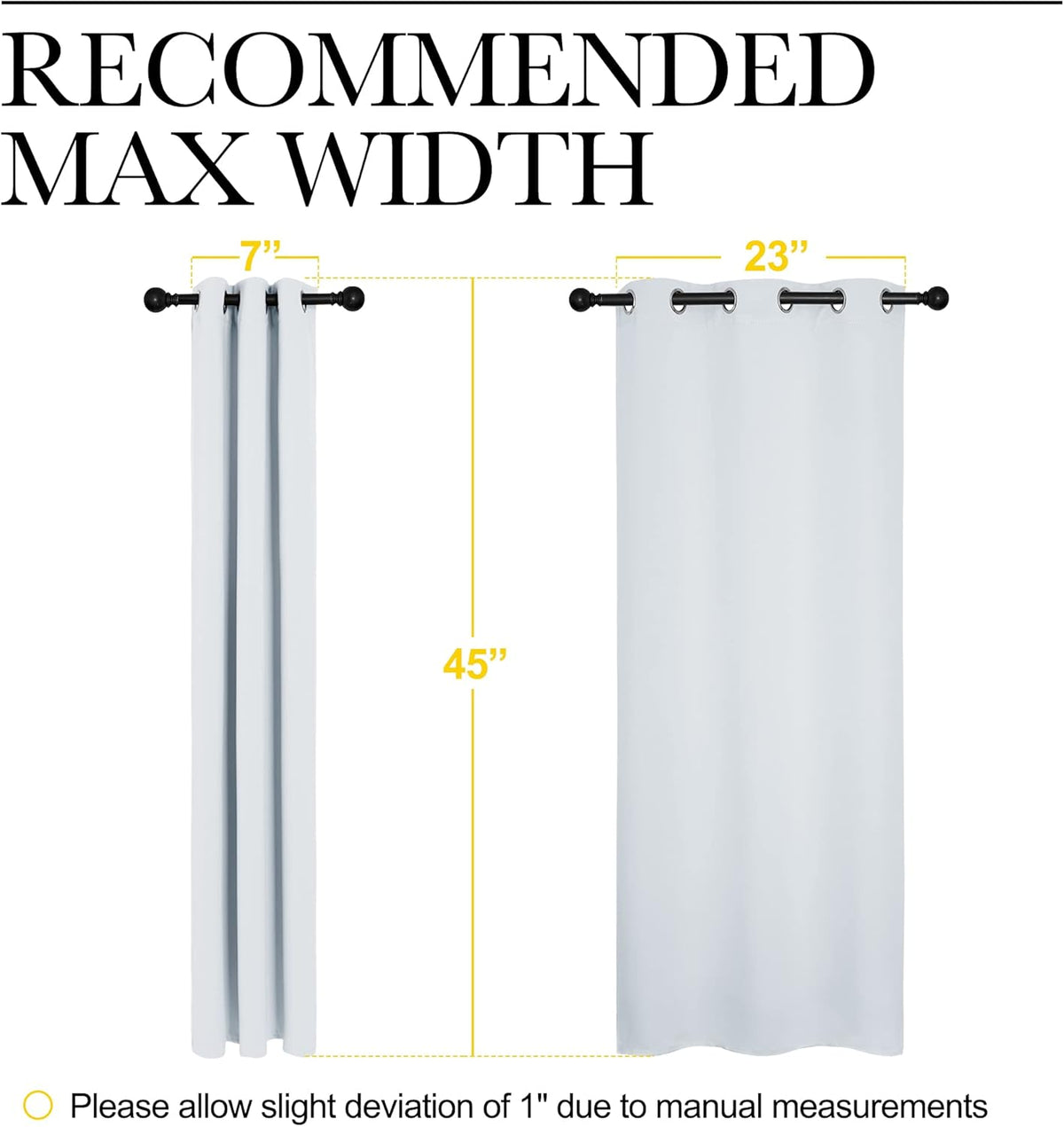 NICETOWN Room Darkening Curtains - Thermal Insulated Grommet Drapes for Bedroom | 2 Panels, 29x45, Platinum Greyish White