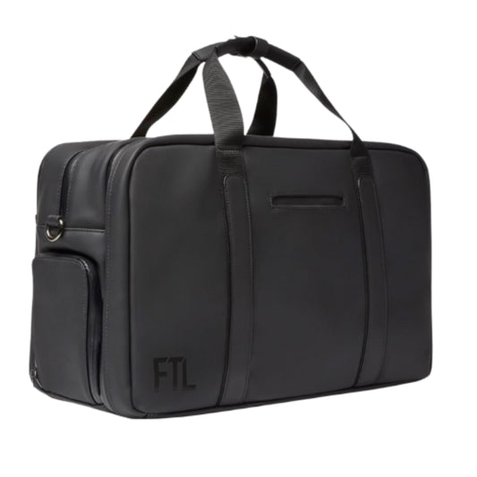 The FTL Pro Mens Travel Bag - 30L Premium Work to Gym Weekender Duffel with Garment Bag, Shoe Space & 18" Laptop Sleeve - Organized Athletic Business Carry On Hybrid, Fits Under Airplane Seat - Black