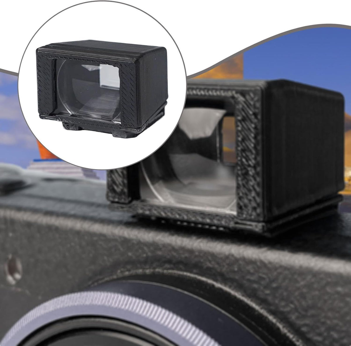 BaotyJie 3 2, 28mm Camera External Optical Viewfinder Direct Replaces Practical Durability Spare Parts Easy to Install