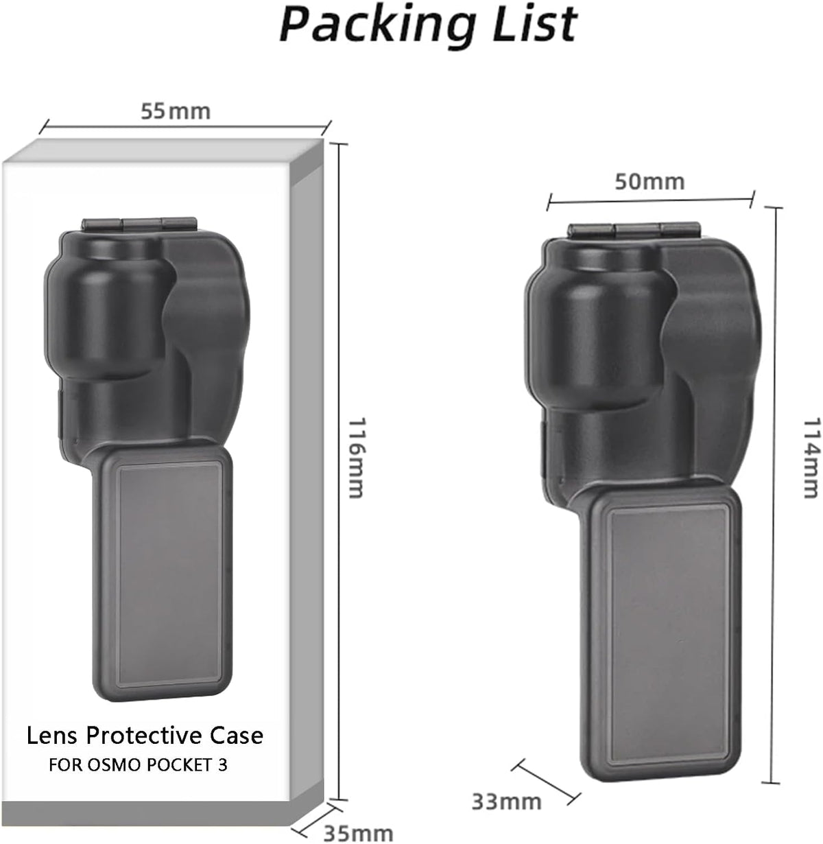 3 Pocket3 Lens Protector for DJI Osmo Pocket case,Lens Screen Protector Guard Case for Osmo Accessories
