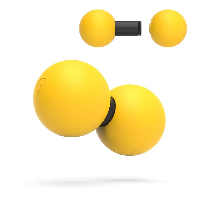 Rodo 2-in-1 Soft Peanut & Lacrosse Ball Roller | Deep Tissue Massage Tool for Fascia, Plantar Fasciitis, HIPS & Back | Mobility & Recovery Roller | Compact, Travel-Friendly, Pilates, Therapy Ready