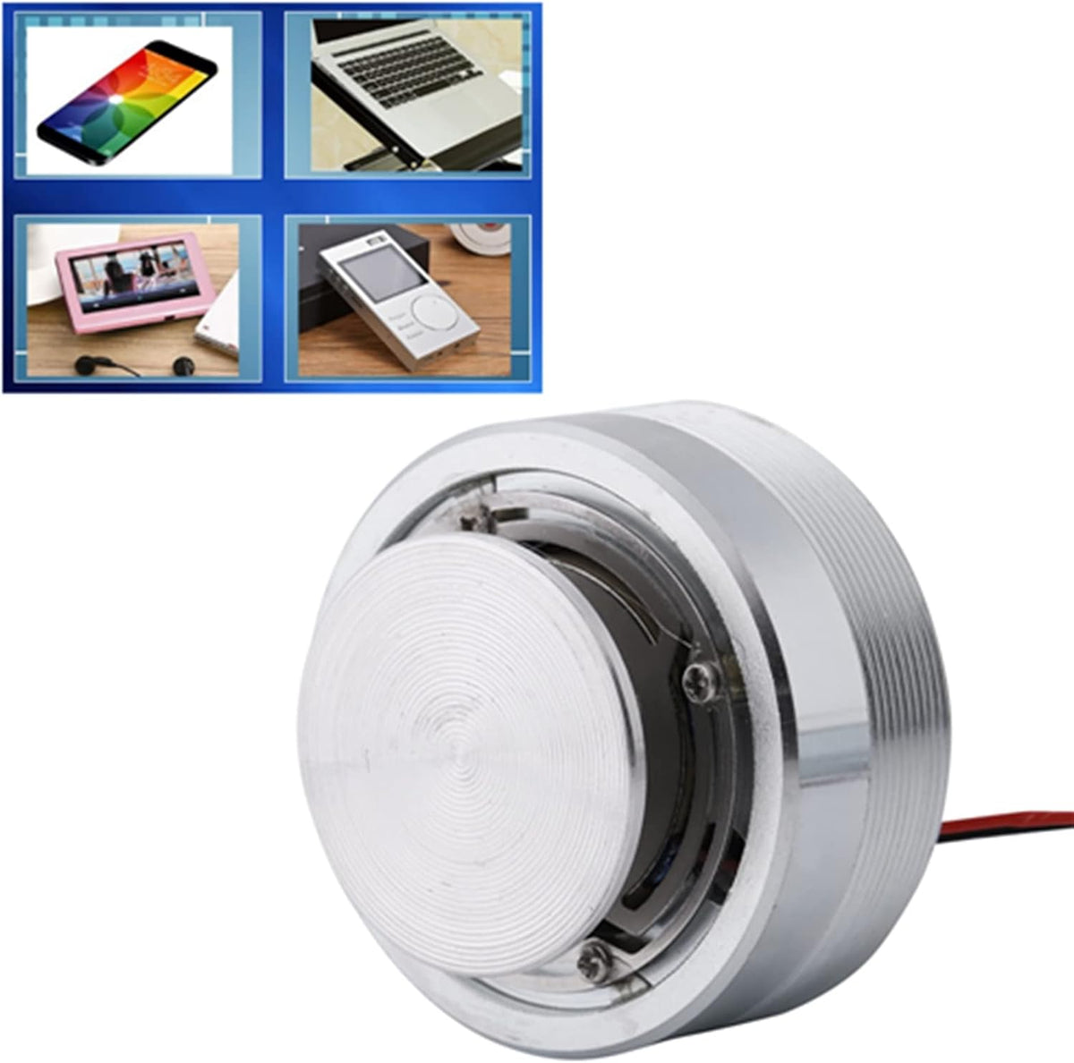 YDuupxe 2 Inch 2PCS 250MM MP3 MP4 Speaker Transducer All Frequency Resonance Vibration Strong Bass Mini Size
