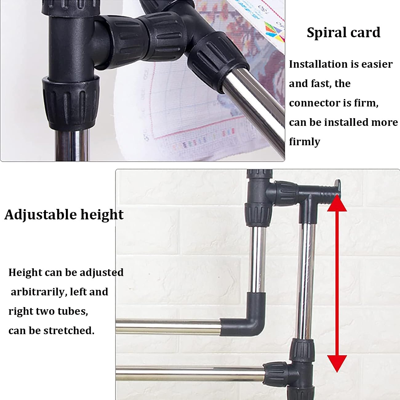 Adjustable 360° Rotating Embroidery Floor Stand for Cross Stitch & Projects - Ideal for Crafting, Quilting & Sewing Accessories
