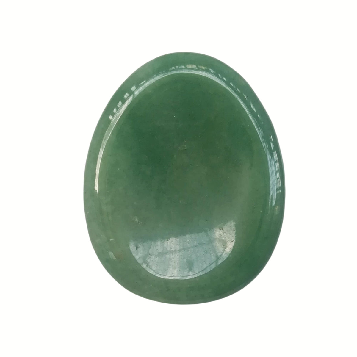 Bacatgem Natural Green Aventurine Water Drop Chakra Thumb Worry Stone,Stress Relax Healing Reiki Crystal Pocket Palm Stones