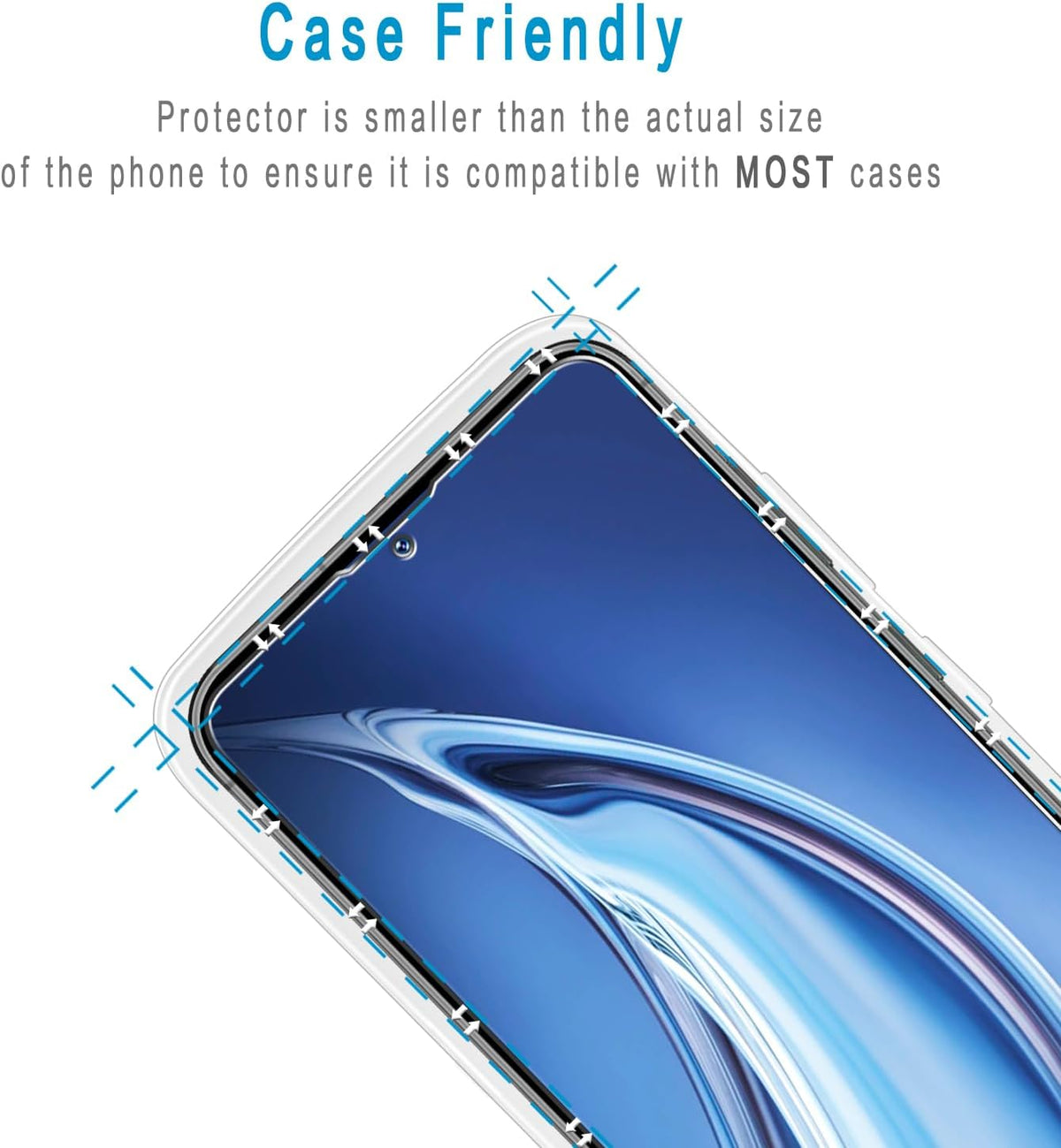 (2 Pack) S23 9H Designed for Samsung Galaxy FE Tempered Glass Screen Protector, Hardness, Anti Scratch, Bubble Free