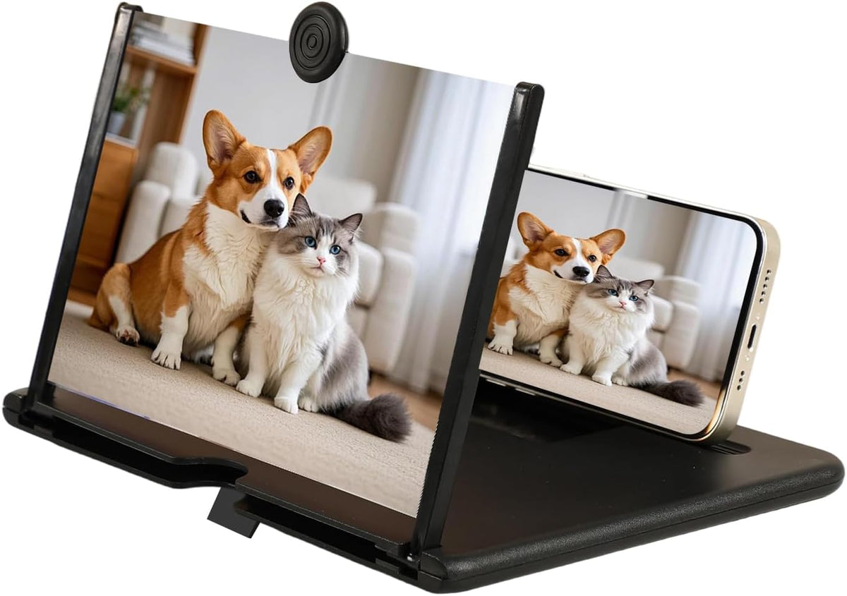 BSonata 3D 10inch) Screen Magnifier Version, Mobile Phone HD Magnifying Projector Screen Enlarger for Movies, Videos