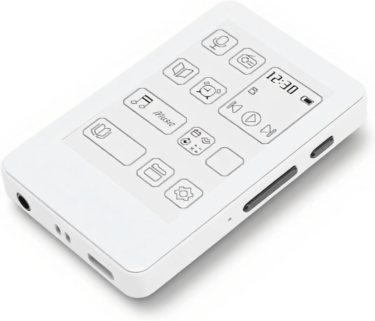XUMIUZIY MP3 2.7in Player, HD Ink Screen Music Player, Electronic Book HiFi Sound Type C Fast Charging for Home Outdoor