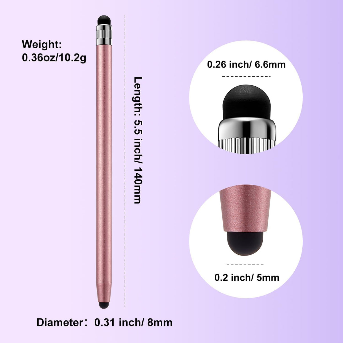 ChaoQ 9pcs Stylus Pen for Touchscreen, High Sensitivity and Precision Stylus Pen for iPad iPhone Android and All Touch