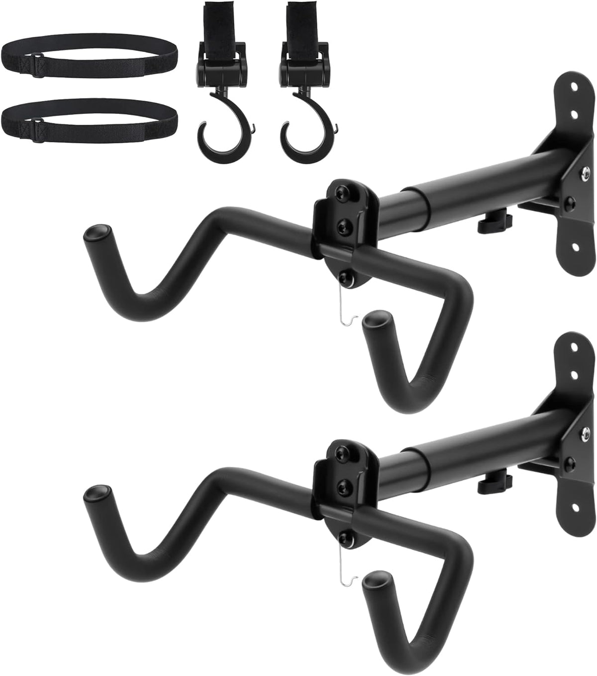 Skiennix Bike Rack - Durable Wall Mount Bicycle Storage Hanger | 2-Pack for Indoor Use