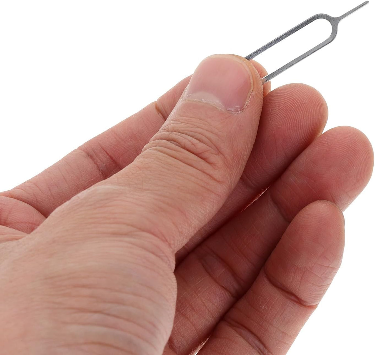 500pcs Universal Sim Card Tool Kit, Silver Sim Extractor Pins and Tray Ejector Needles for Smartphones, Tablets