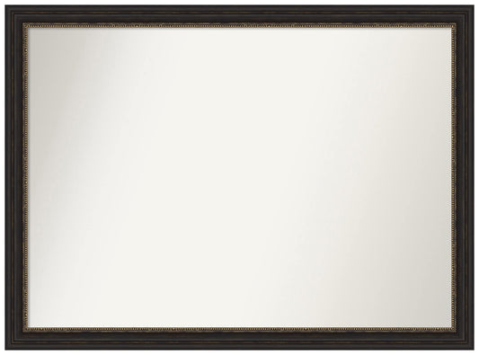 Amanti Art Bronze Wall Mirror 31x42 Accent Bronze Narrow Rectangle Bathroom Mirror for Wall Decor Living Room, X-Large Traditional Frame, Hangs Horizonally and Vertically, Bathroom Decor, Non-Beveled