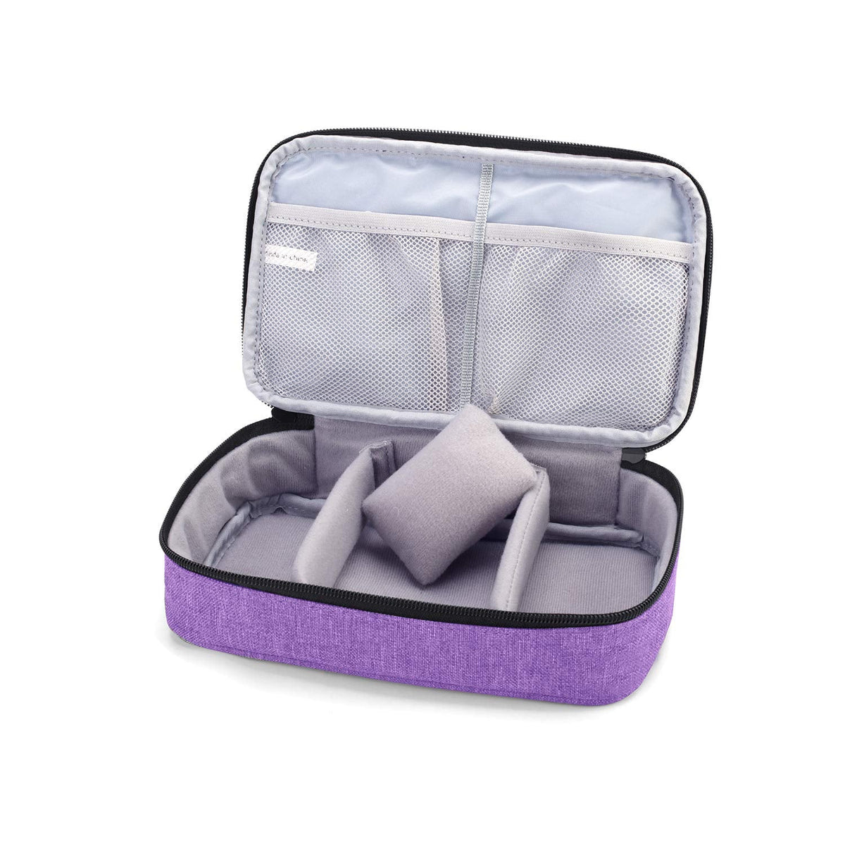Luxja Sewing Accessories Organizer, Double-Layer Sewing Supplies Organizer for Needles, Scissors, Measuring Tape, Thread and Other Sewing Tools (NO Accessories Included), Purple