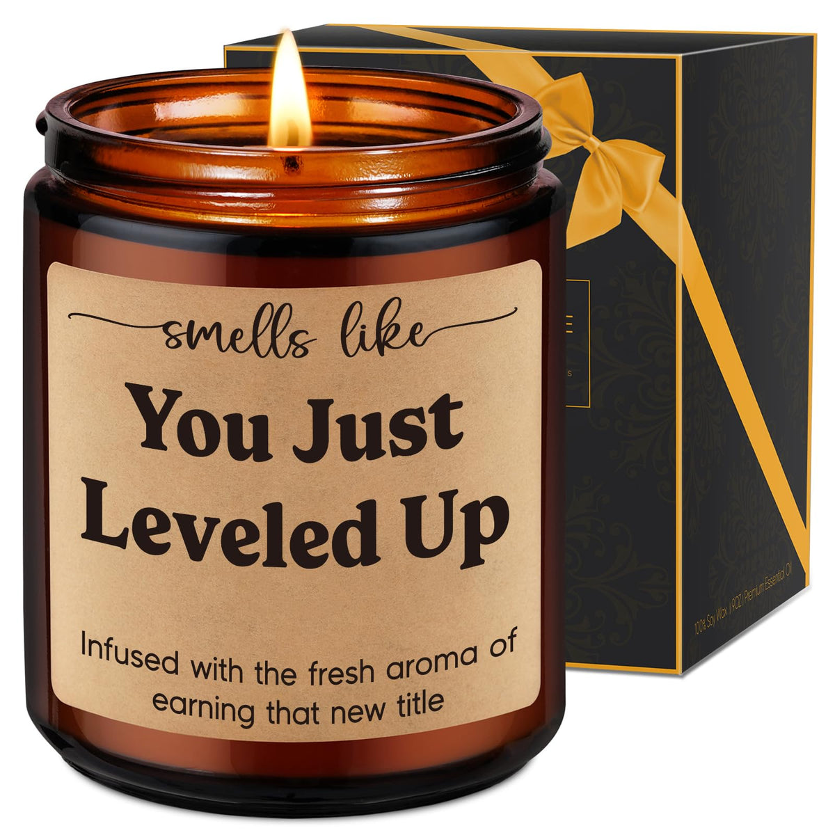 Fairy's Gift Candle, Job Promotion Gifts for Women Men, New Job Congratulations Gifts for Women Men, Congratulations on Your Promotion, Funny Congrats Presents for Coworker Boss Gamer Friend Family