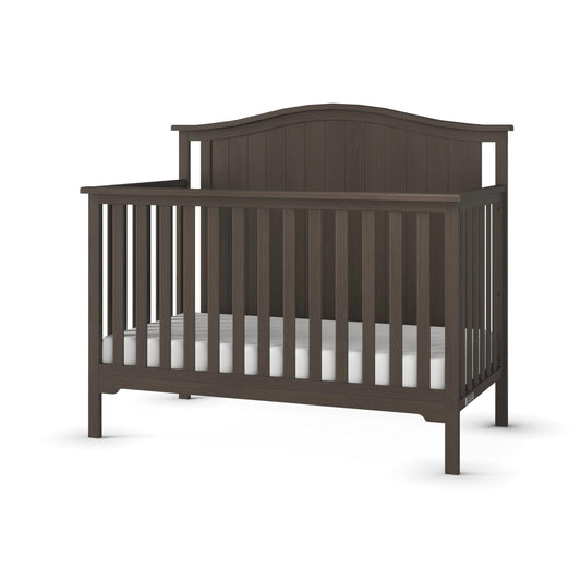 Child Craft Hampton Arch 4-in-1 Convertible Crib, Baby Crib Converts to Day Bed, Toddler Bed and Full Size Bed, 3 Adjustable Mattress Positions, Non-Toxic, Baby Safe Finish (Dapper Gray)