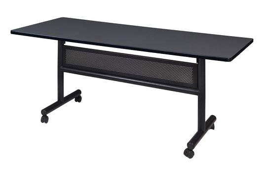 Romig Axis-Pro 60 x 30 in. Flip-Top Training Nesting Table with Modesty Panel- Grey
