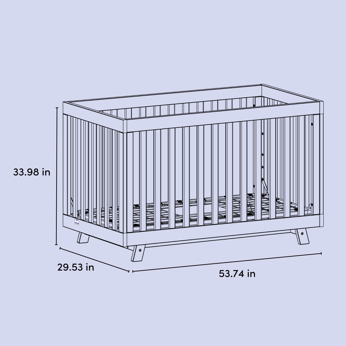 Storkcraft Beckett 3-in-1 Convertible Crib – GREENGUARD Gold Certified, Fits Standard Crib Mattress, Converts to Toddler Bed and Daybed, 4 Mattress Heights, Grow-with-Me Design (Hazelnut)