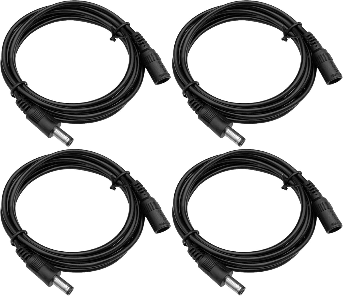 ANLINK 4 Pack 3ft 1M 12V 5.5mm 2.1mm DC Power Extension Cable, Premium Pure Copper DC Power Adapter Extension Cord x