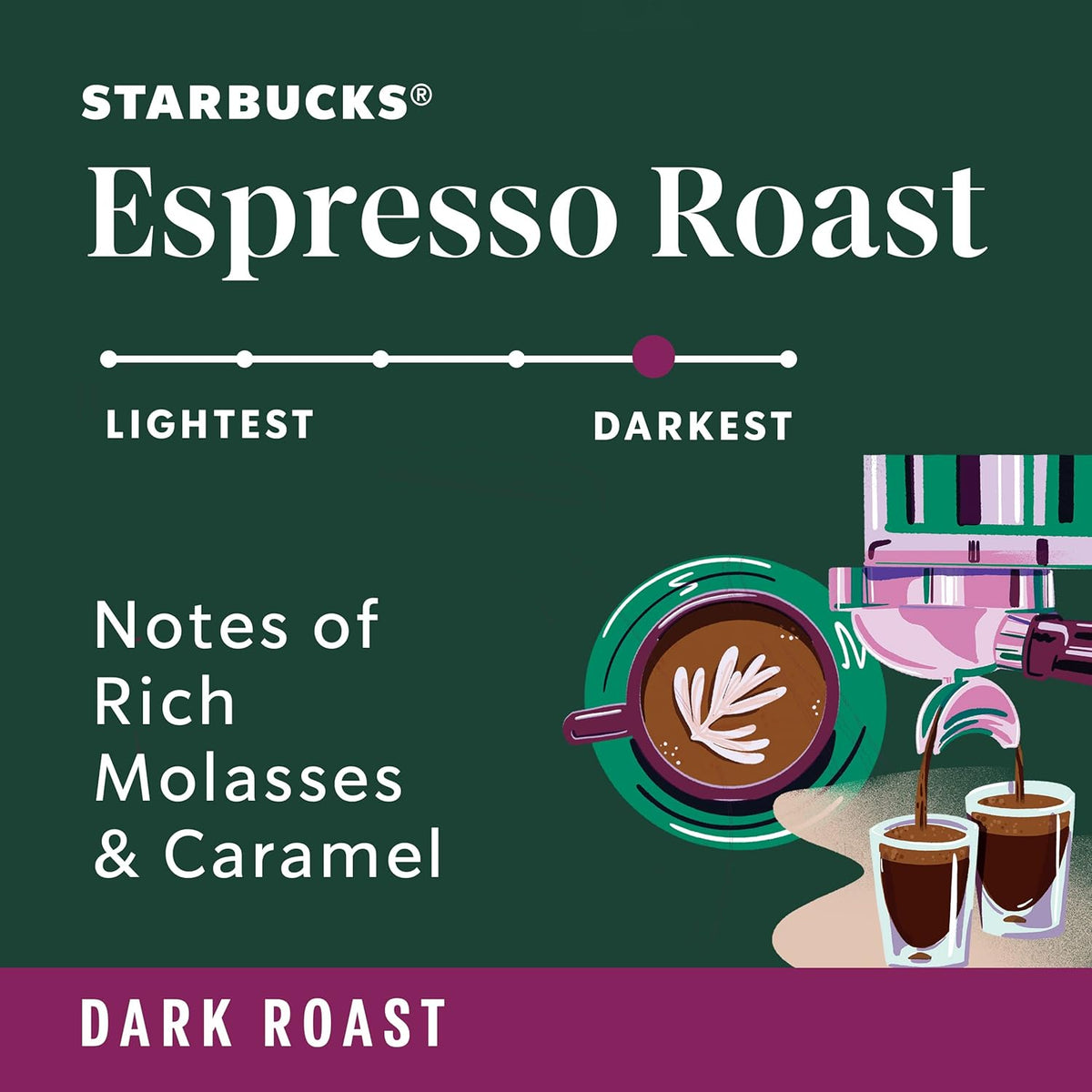Starbucks Dark Roast Whole Bean Coffee - 100% Arabica Espresso Roast, 18 oz Bag
