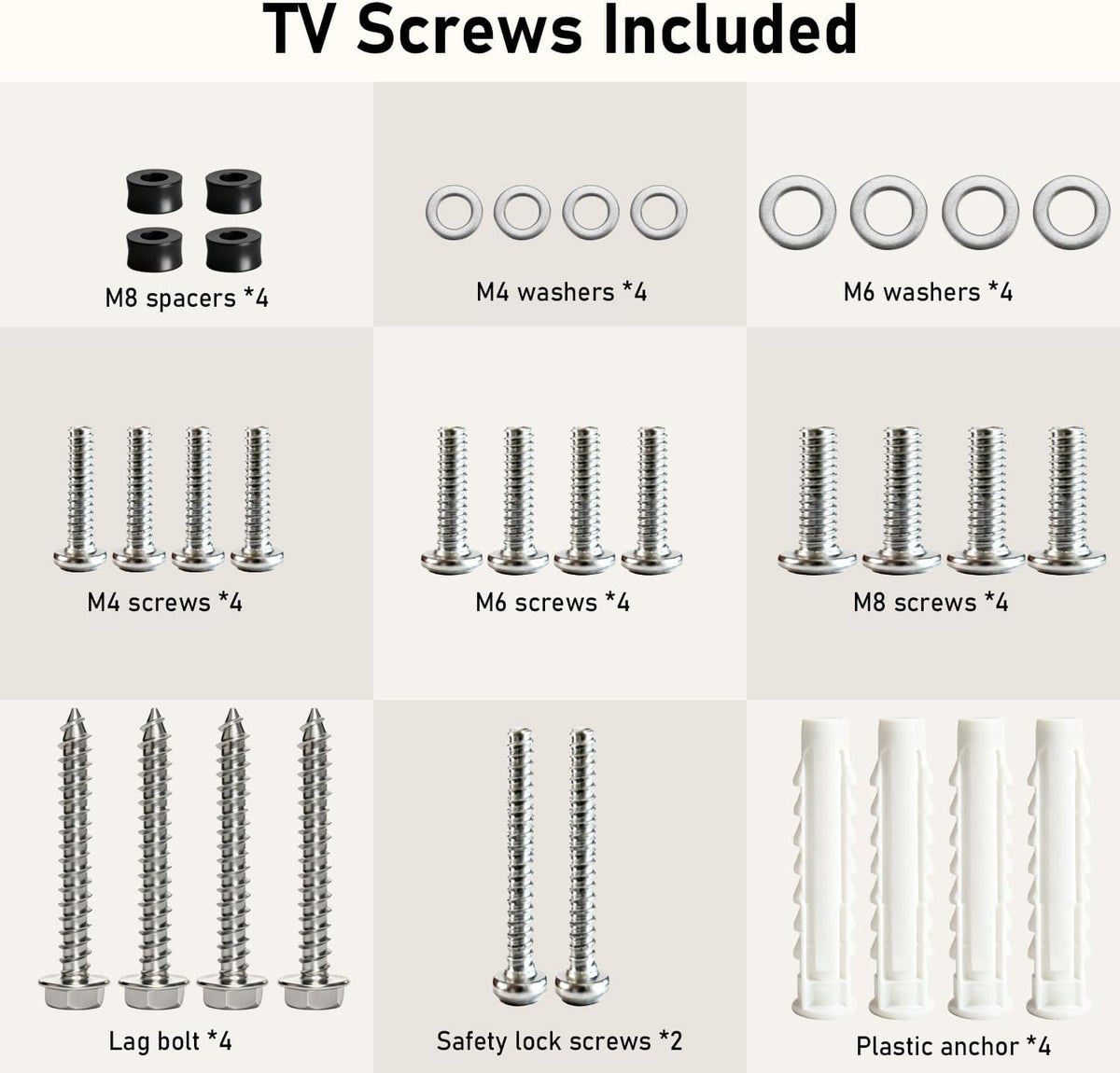 Alrhipvm 17-43 inch 66lb, VESA200x200mm Fixed TV Wall Mount Bracket, Low Profile for Most LED LCD OLED Flat Curved