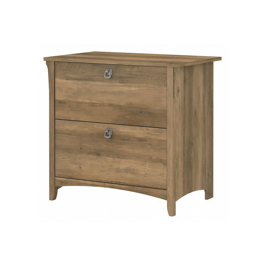 Bush Home Salinas 2 Drawer Lateral File Cabinet in Reclaimed Pine, Home Office Storage Solution, Organizer with Drawers for Workspace, Filing Unit