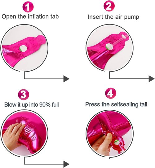 Hot Pink Number 1 Balloon - 40 Inch Shiny First Birthday Decoration for Boys & Girls