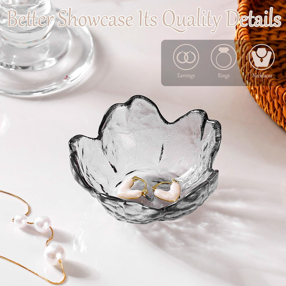 Gifts For Women Trinket Dish Unique Birthday New Home Gifts For Women Her Jewellery Tray Cute Room Decor Aesthetic Bedroom Accessories Ring Dish Holders Small Friendship Christmas House Warming Gifts