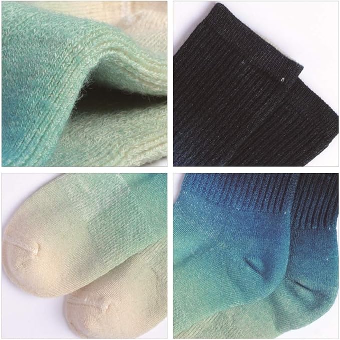 EnerWear 4 Pack Women's Merino Wool Outdoor Hiking Trail Crew Sock