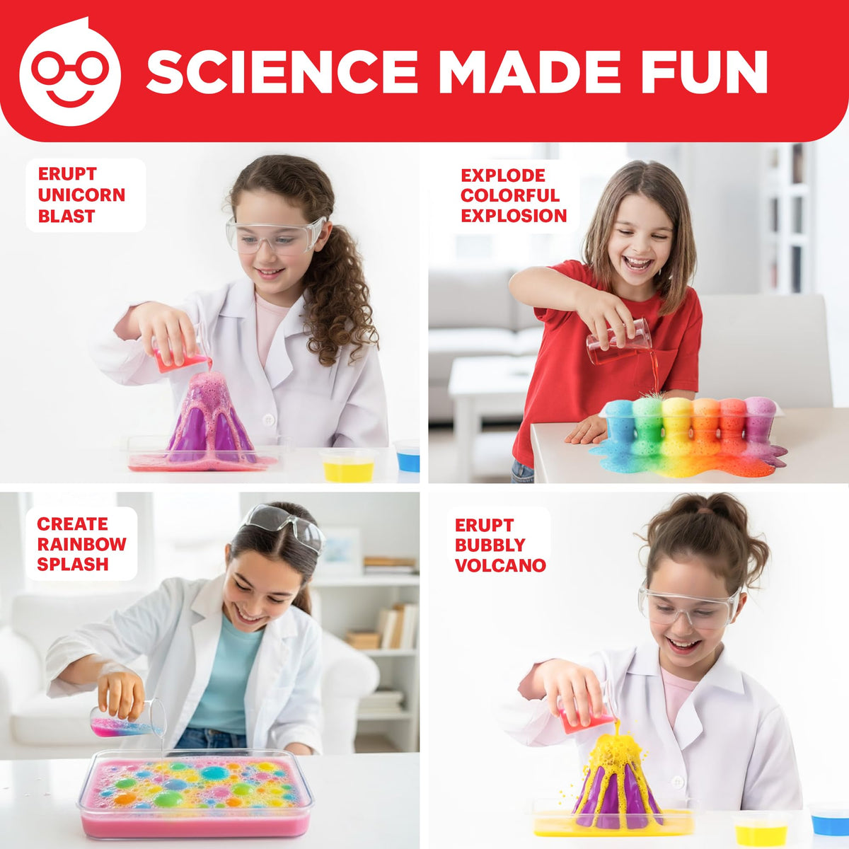 Doctor Jupiter Explosive Science Kit for Girls Ages 8-10-12-14 | Birthday Gift Ideas for 8,9,10+ Year Olds | Chemistry Set, STEM Toy Kit with 10 Experiments | Learning & Educational Projects