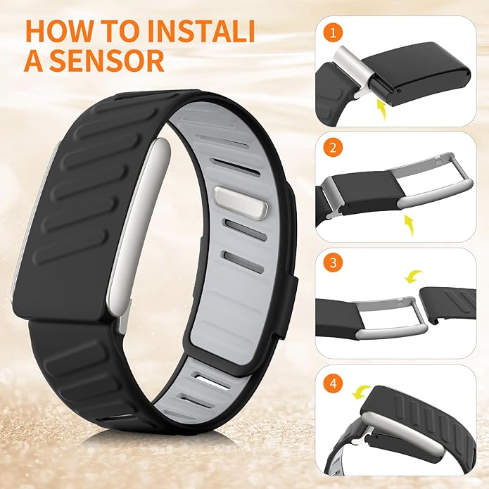 Sport Bicep Band Compatible with WHOOP 5.0 One and Peak, Soft Adjustable Silicone Waterproof Breathable Replacement Wristbands for Whoop 5.0 Accessory for Health & Fitness Wearable