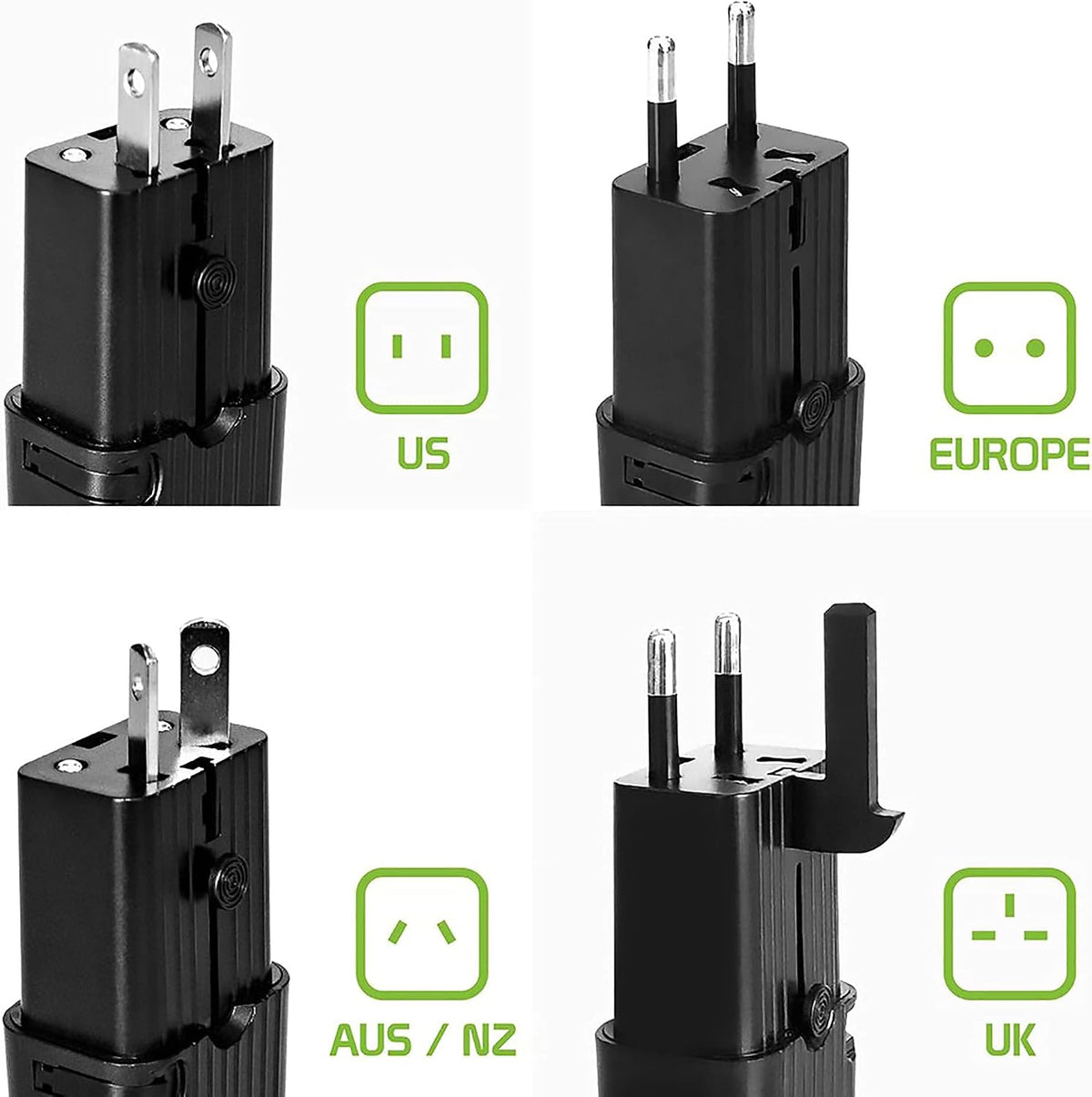 Works For i-mate JAM by Cellet Dual Universal USB Adapter Works for HTC i-Mate JAM for Worldwide Power and Travel