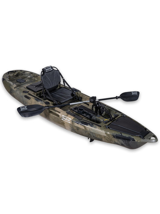 RC 10' Single Pedal Kayak - Propeller Drive (Green Camo)