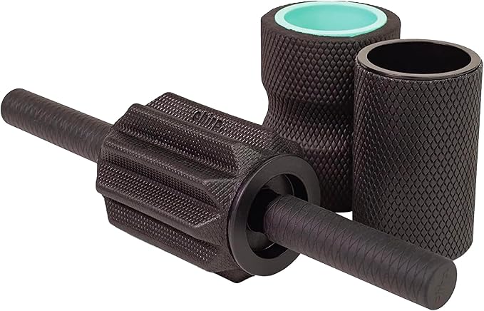 Chirp 3-in-1 Muscle Roller - Customizable Recovery Massager for Targeted Deep Tissue Massage, Pressure Point Relief for Back and Legs, Durable Foam Roller Supports up to 500 lbs, 4 x 4 x 24 inches