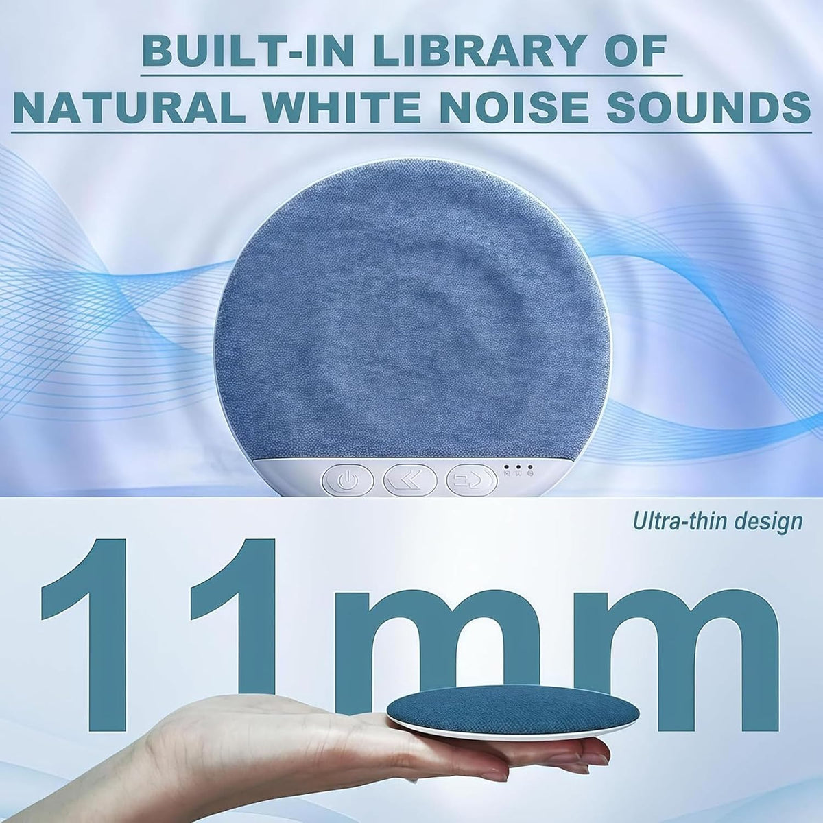Generic 2026 (1, New Under Sleep Pillow Speaker - Pillow Speaker Bluetooth for Sleeping with White Noise Timer Wireless