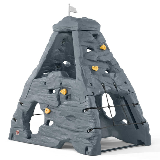 Step2 Skyward Summit for Kids, Climbing Wall Playset for Toddlers, Ages 4 –8 Years Old, Easy to Assemble Kids Outdoor Playground for Backyard