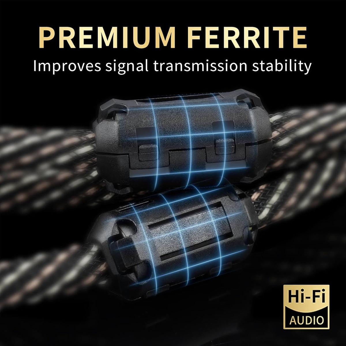 4.92ft 2RCA Male,15 AWG,4N Core,24K Player,Turntable(4.92ft/1.5m) Audiophile HiFi Audio RCA Cables - Male to OFC
