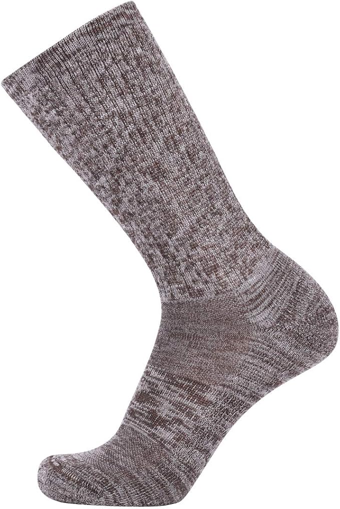 EnerWear 4 Pack Women's Merino Wool Outdoor Hiking Trail Crew Sock