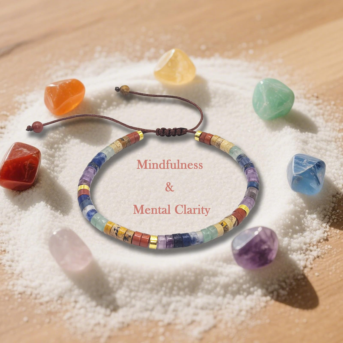 Vyooxcy Chakra Bracelets for Women，7 Chakra Bracelet Crystal Beaded Healing Bracelet for Women Spiritual Bracelets ，Healing Crystals Meditation Relax Women Anxiety