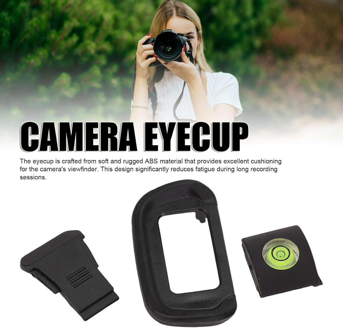 R10 Yoidesu Camera Eyecup, Eyepiece Viewfinder Protector Replacement with Hot Shoe Level and Cover Compatible