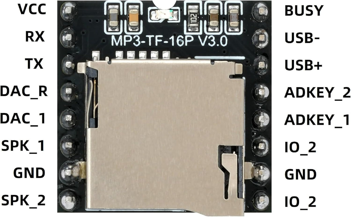 WWZMDiB 5 MP3 ESP32 Pcs Mini Module Compatible with DFPlayer Code for Arduino Raspberry Pi STM