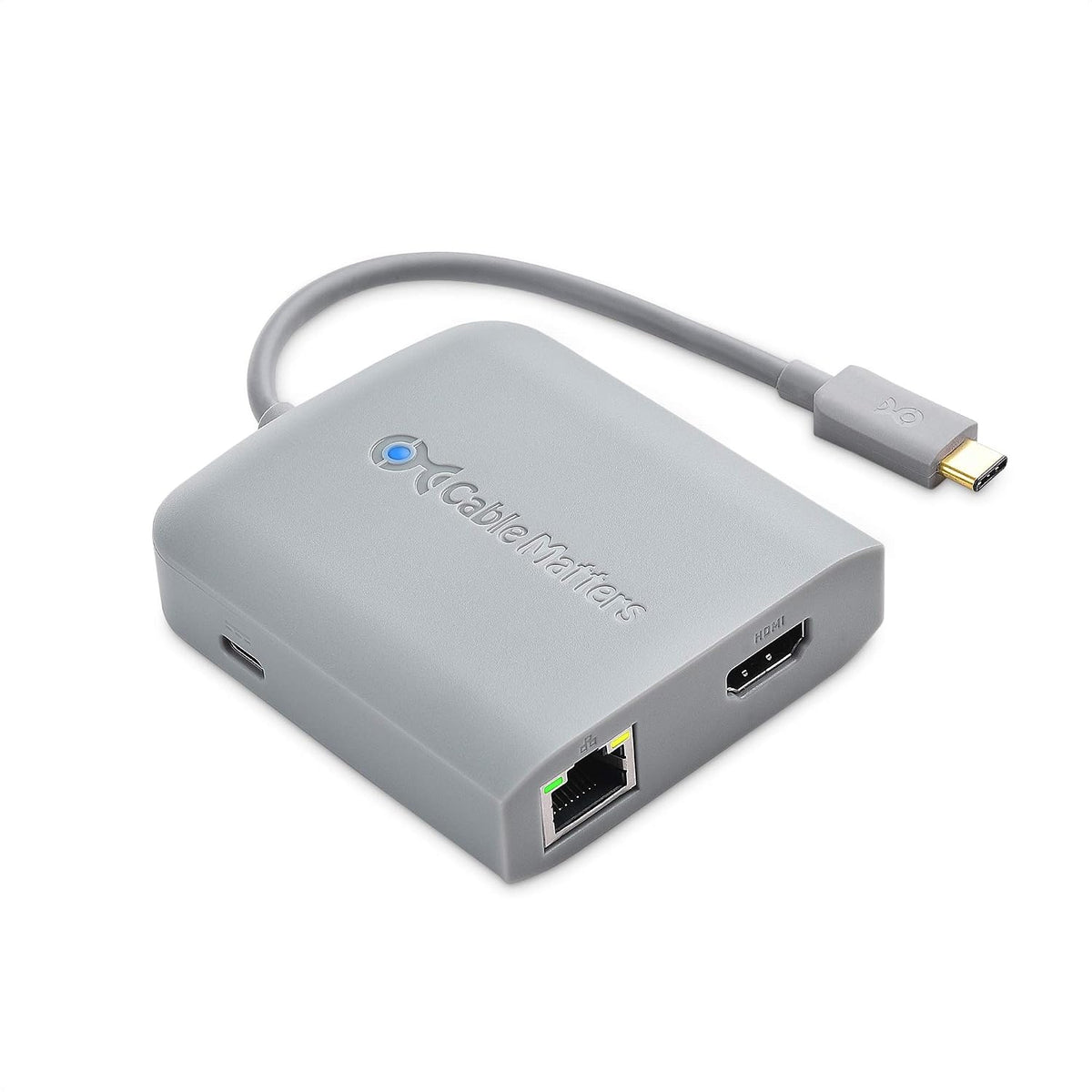 Cable Matters 4K 2X 2.0, 480Mbps 60W [Works with Chromebook Certified] USB C Hub Multiport Adapter with HDMI, USB