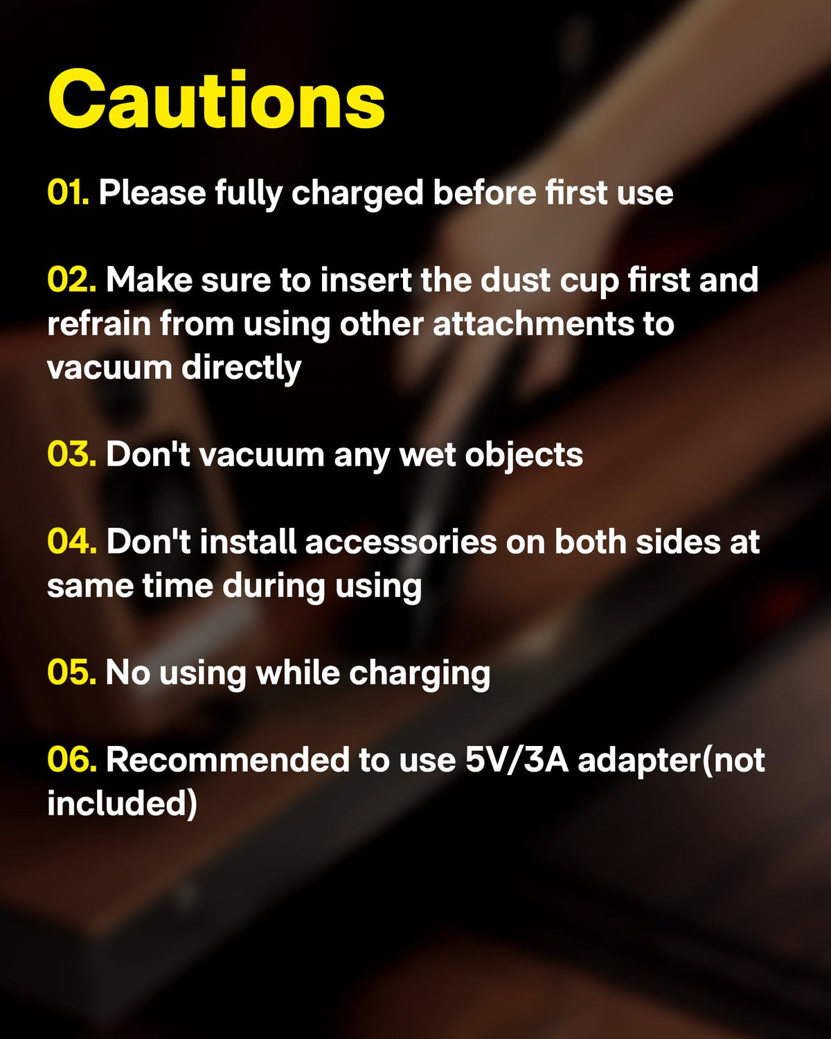 HOTO Handheld Vacuum Cleaner Cordless, Desk Vacuum Cleaner Compressed Electric Air Duster 15000Pa Suction, 4-in-1 Portable Vortex Vacuum Dust Buster Air Blower for Computer, Keyboard, Coffee Grounds