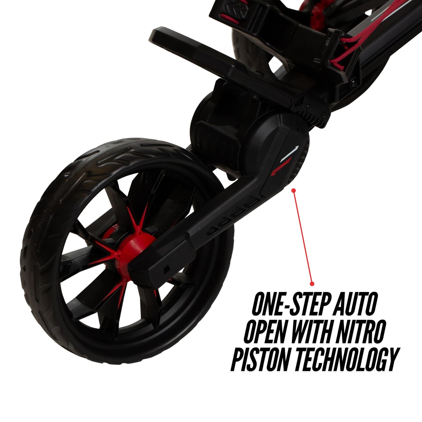 Bag Boy Nitron Golf Push Cart, White/Black