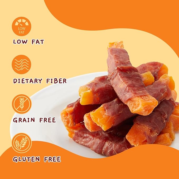 Jungle Calling Sweet Potato & Duck Dog Treats, Vegetarian, Nutritious and Delicious Snacks for Your Furry Friend, 10.6 oz