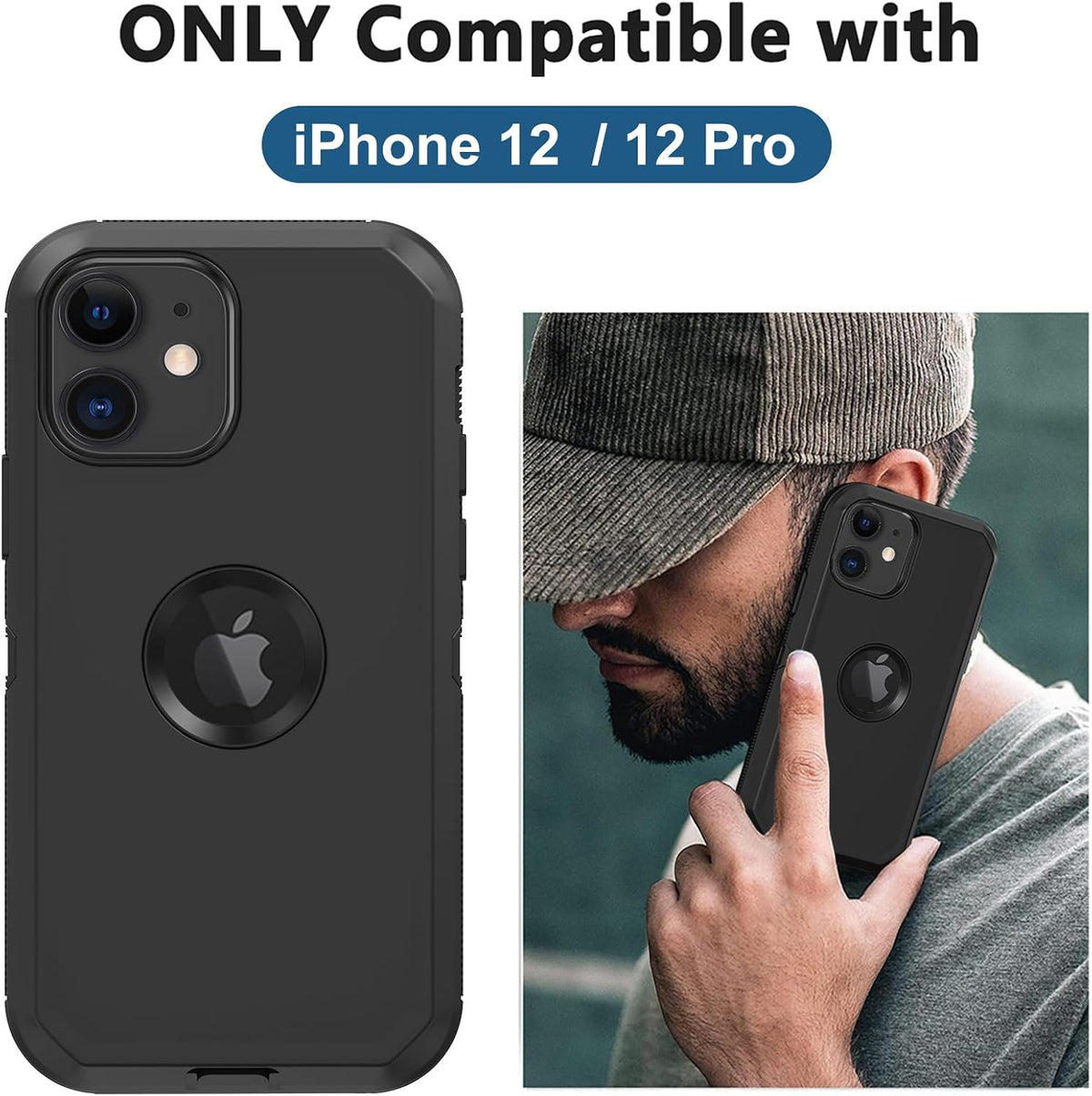 Aimoll-88 12 12 2 12/12 2 for iPhone Case, iPhone Pro Case, with Screen Protector Heavy Duty Drop Protection Shockproof