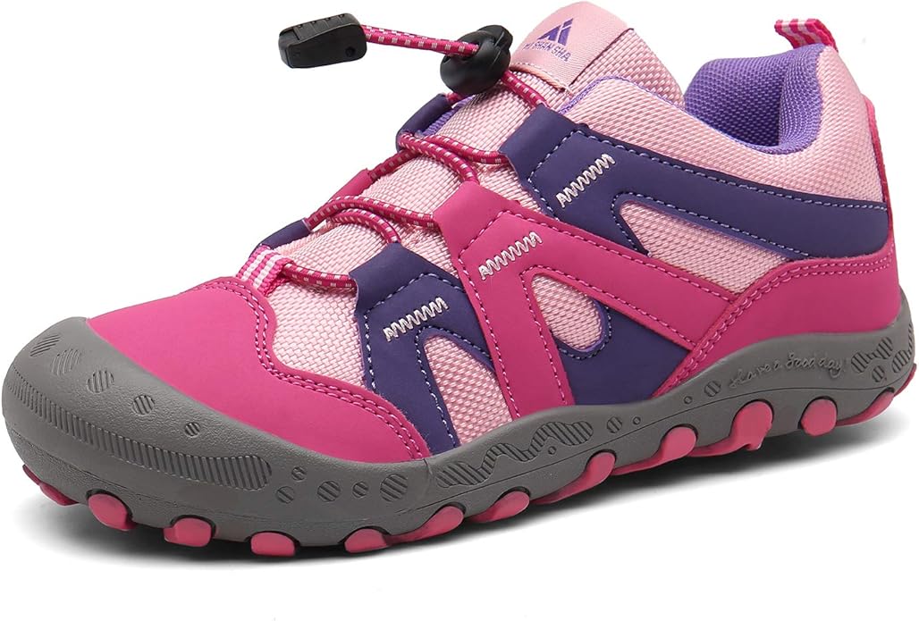 Mishansha Kids Hiking Boots Toddler Girls Boys Hiking Shoes Water-Resistant Anti-Collision Non-Slip Athletic Outdoor Trekking Boots