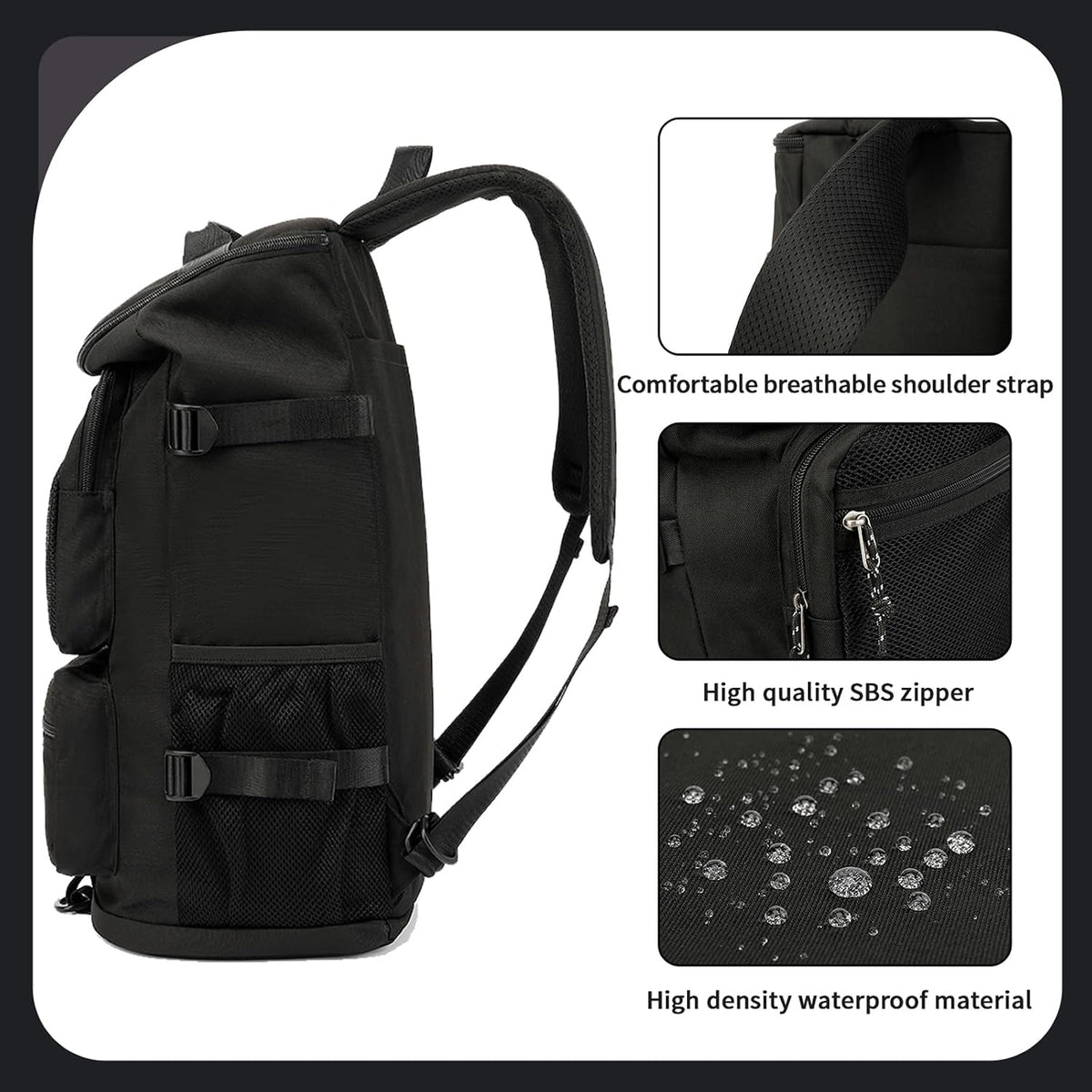 Generic backpack, 4 Solid color gym duffel bag wrestling bag,with shoe compartment, kinds of back method waterproof