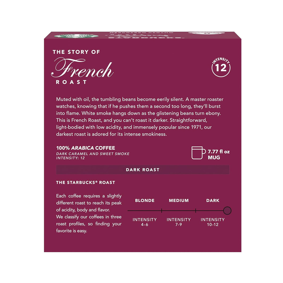 Starbucks by Nespresso Vertuo Coffee Pods - French Roast Dark Roast, 32-Count, Brews 7.8 Oz.