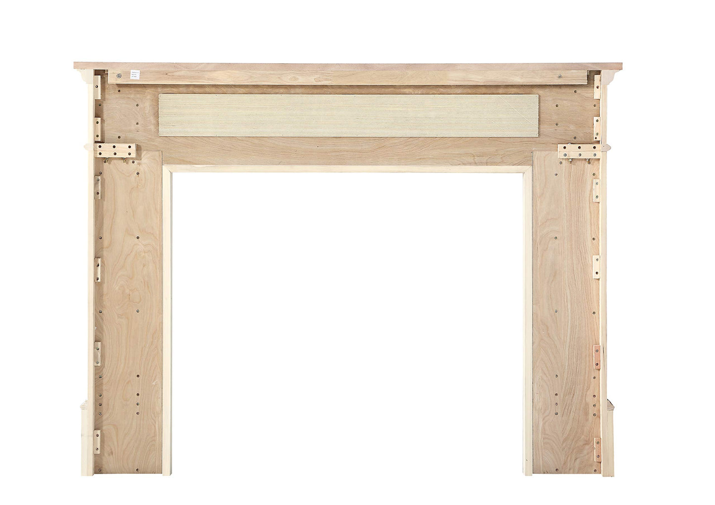 Pearl Mantels ARYB50140 Rich Architectural Quality Wood Mantel Surround, 50"W x 42"H, Unfinished