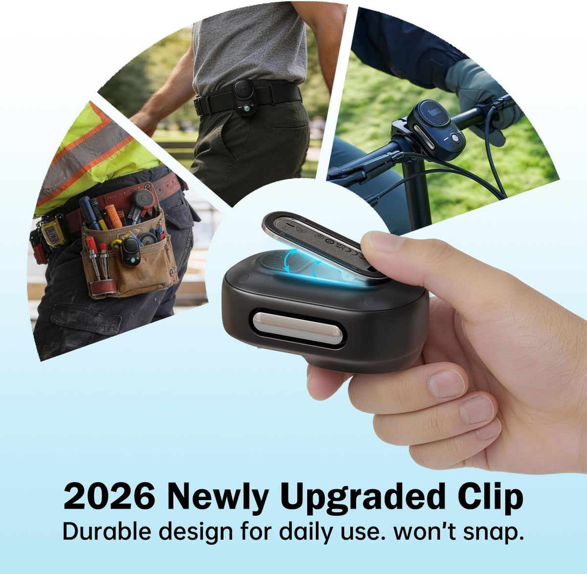 Divoom IP67 10H Itour-S Wearable Bluetooth Speaker, Waterproof Dustproof, Portable Small Clip-On Bluetooth Speaker