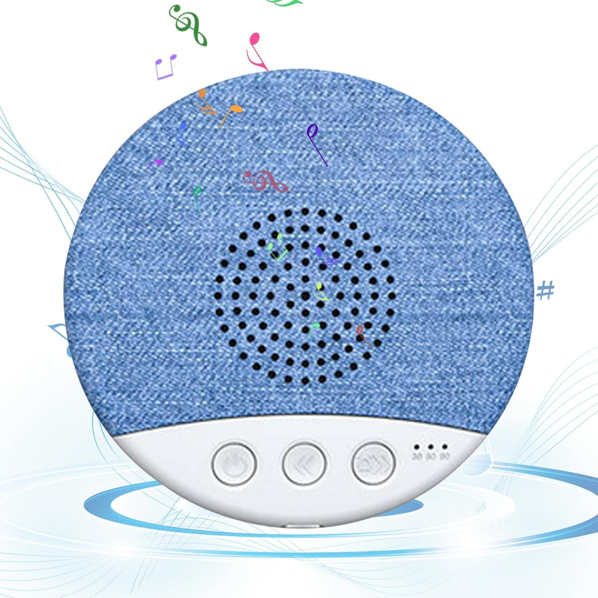 Generic Bluetooths Pillow Speaker Mini Wireless Sleep Audio Device, Under Pillow Sound Unit | White Noise Timer, Stereo